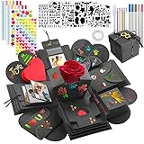 LUZOON Caja de Fotos, Explosion Box Caja Sorpresa Regalo Álbumes de Fotos Scrapbooking...