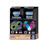 Durex Pack Retardante Preservativos Placer Prolongado + Mutual Climax - 24 Condones