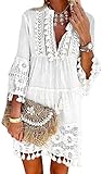 Onsoyours Vestidos Mujer Casual Playa Largos Verano Tie Dye Vestido Boho Hendidura Falda...