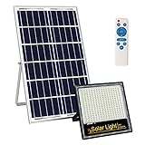 Kingwei 200W Focos LED Exterior Solares, Proyector con Detector de Radar, Luz Solar...
