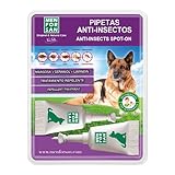 MENFORSAN Pipetas Anti-Insectos para Perros con Margosa, Geraniol y Lavandino, contra...