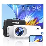 Proyector 5G WiFi Bluetooth, 9500 lúmenes 1080P Full HD, WiMiUS Videoproyector Compatible...