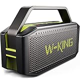 W-KING Altavoz Bluetooth Potente Grande 60W, Impermeable Al Aire Libre Portátil Exterior...