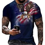 Men Fashion T-Shirt 3D Print Round Neck T-Shirt Summer Light Comfortable Men Short Sleeve...