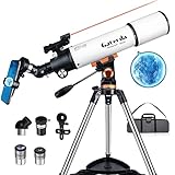 Gaterda Telescopio astronómico, 80/500mm Telescopios Astronómico Profesionales...