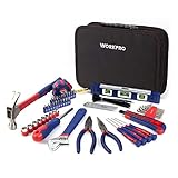 WORKPRO Juego de Herramientas Básicas 100-piezas, Herramientas manuales con Bolsa, Set de...