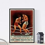 Nacnic Poster vintage. Cartel boxeo vintage 'Politeama Garibaldi'. Tamaño A3