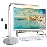 CoMokin Lámpara de Escritorio LED, Lampara Monitor Ordenador, Lámpara de Protección...