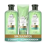 Herbal Essences x2 Champu Sin Sulfatos Ni Siliconas y Acondicionador Pelo - Ingredientes...