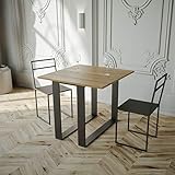 Itamoby - Consola extensible eléctrica libre de roble natural y antracita, 90 x 45 x 80...