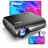WiMiUS - Proyector 4K, actualización 2022 P20 HD nativo 1080P con electrónica nativa 4D...