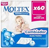 Moltex Premium Comfort Cambiador Desechable para bebé (60x60 cm) - 60 Cambiadores (6...