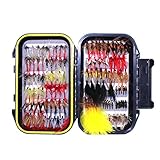 Surtido de cebo hechos a mano para pesca con mosca, moscas artificiales para pesca de...