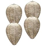 Glakyur 4 Piezas de Avispas, SeñUelo Colgante Falso de Avispas SeñUelo de Papel Trampa...