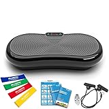Bluefin Fitness Plataforma Vibratoria Ultra Slim | 5 Programas + 180 Niveles | Altavoces...