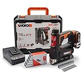 Grapadora clavadora 20V Máx.| PowerShare | WX843.9 | 1 batería 2Ah, cargador y maletín...