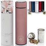 Teabloom Vaso De Bebidas Multiusos - 480 Ml/Botella De Agua Con Aislamiento De Metal...