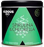 Chlorella y Espirulina Ecológica Premium para 6 meses | 600 comprimidos de 500mg | Vegano...