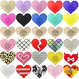 60 Pares Mujeres Empanadas Pegatinas Forma de corazón pétalos de Mama Cubre pezones...