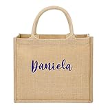 Bolso Yute natural Personalizado con NOMBRE. Bolsa playa, shopper, bolsa compra. Bolsa...