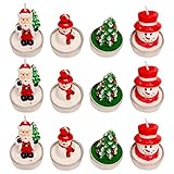 Cyhamse Juego de 12 velas perfumadas para regalo de Navidad Navidad pequeños regalos...