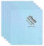 Vileda Profesional 235385 Bayetas Microfibra Azul, 38 x 35cm, 5 Unidades ( Paquete de 1)