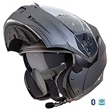 CABERG Duke 2 Bluetooth Sena Intercom Integrado Antracita Mate - Casco de Moto Modular P/J...