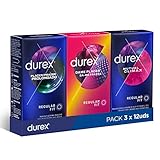 Durex Placer Prolongado 12 Condones + Dame Placer 12 Condones + Mutual Climax 12 Condones...