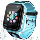 Reloj Inteligente Para Niños Estudiante a Prueba de Agua, AGPS LBS Tracker Reloj...
