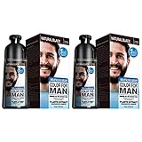 SAHROO 2X Champú de Tinte de Barba Permanente para Hombres Eliminación de Tinte de Barba...