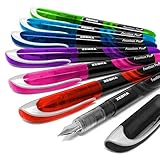 Cebra Fuente - Desechables Pluma Estilográfica - una de Cada Colorido Tinta - Pack de 7