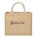 Bolso Yute natural Personalizado con NOMBRE. Bolsa playa, shopper, bolsa compra. Bolsa...