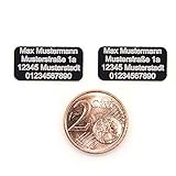 Juego de 2 placas para drones (20 x 10 mm, pequeñas), color negro