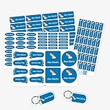 Pack de etiquetas sin plancha para marcar la ropa, objetos, zapatos y mochilas de los...