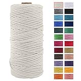 JeogYong Cuerda Macrame, Hilo Cordón Algodón Natural Grueso Cordón Macramé, para...