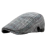 crazy bean Boinas de Hombre Estilo Vintage, Gorras de Hombre Planas Ajustable Newsboy Cap,...