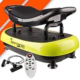 Bonplus BP | Plataforma Vibratoria con Asiento | Fitness | para Adelgazar | Tonificador de...