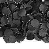 Folat B.V- Folat Confeti Negro 1 kg, Color, Costumes (08931)