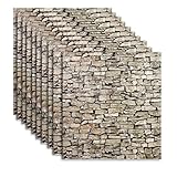 10 x paneles autoadhesivos de papel pintado 3D para pared, revestimiento mural con aspecto...