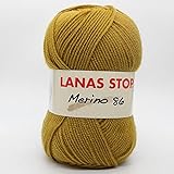 Lanas Stop Merino 86 Ovillo de Color Mostaza Cod. 065