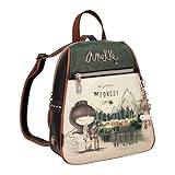 Anekke - Mochila de Mujer - Bolso Mediano - Bolso de Polipiel con Asas Regulables y...
