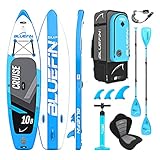 Paquete de Sup Bluefin Cruise | Tabla de Paddle Surf Hinchable | Remo de Fibra de Vidrio |...