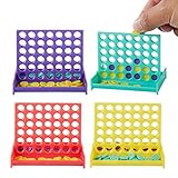 THE TWIDDLERS 24 Juego Cuatro en Raya, 8cm - Juguetes Mini Conecta 4 para Niños