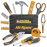 Hi-Spec Caja de Herramientas. Herramientas Manuales para el Hogar, Oficia, y Coche. Con...