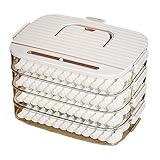 Caja de almacenamiento multicapa de albóndigas para refrigerador, tapas de almacenamiento...