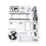 Scrapbooking DIY Transparent Stamp Scrapbook Tarjetas fotogrÃ¡ficas Postales 14x18cm Sello...