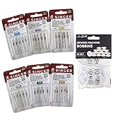 SUPER Pack de 30 agujas para máquina de coser Singer para tejidos Universales y de...