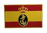 Gemelolandia | Parche Bandera de EspaÃ±a con Emblema de la Armada EspaÃ±ola | Muy...