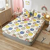 JIANINGHOME Bedding - Colchoncillo acolchado de microfibra suave, con borde de tensión,...