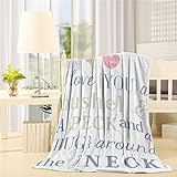 Manta para dormitorio, sala de estar, sofá, manta de viaje, diseño con texto en inglés...